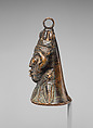 Crown bell head copy, Unknown caster, after Lower Niger Valley Bronze Industries, Copper alloy, Lower Niger Bronze Industry