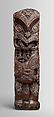House Post Figure (Amo), Wood, Maori people, Te Arawa