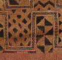 Prestige Panel, Raffia palm fiber, cut-pile embroidery; undyed fibers and natural dyes, Kuba peoples