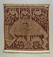 Ceremonial Textile (Tampan), Handspun, undyed cotton plain weave; discontinuous supplementary weft of cotton or silk; natural dyes, Lampung people