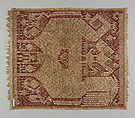 Ceremonial Textile (Tampan), Handspun, undyed cotton plain weave; discontinuous supplementary weft of cotton or silk; natural dyes, Lampung people