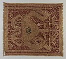 Ceremonial Textile (Tampan), Handspun, undyed cotton plain weave; discontinuous supplementary weft of cotton or silk; natural dyes, Lampung people