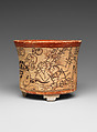 Vessel with mythological scene, Attributed to the Metropolitan Painter (active 7th–8th century CE), Ceramic, Maya