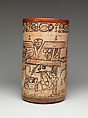 Vessel with mythological scene, Maya artist(s), Ceramic, Maya