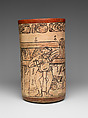 Vessel with mythological scene, Maya artist(s), Ceramic, Maya
