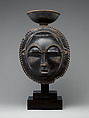 Moon Mask, Wood, Baule peoples