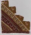 Tapestry Fragment, Camelid hair, cotton, Peru; central coast (?)