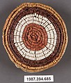 Beaded Pillow, Cotton, shell, Chimú or Chancay