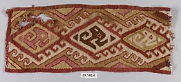 Band Fragment, Camelid hair, cotton, Peru; central coast (?)