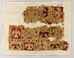 Fragment, Camelid hair, cotton, Chimú