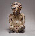 Seated Male Figure, Ceramic, Nayarit (Chinesco)