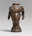 Vessel: Head, Wood, Kuba peoples