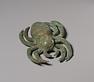 Spider, Gilded copper, shell, Moche