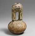 Face Neck Bottle, Ceramic, Quimbaya