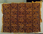 Barkcloth Panel (Siapo), Barkcloth, pigment, Samoa