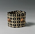 Bracelet, Nauruan artist, Fiber, coral beads, feathers, Nauru