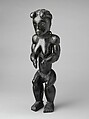 Eyema byeri (reliquary guardian figure), Okak-Fang artist, Wood, copper alloy, palm oil
