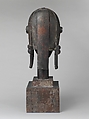 Sculptural Bust from a Reliquary Ensemble (The Great Bieri), Fang-Betsi artist, Wood, copper alloy, palm oil, Fang-Betsi