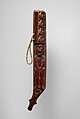 Knife Sheath, Wood, paint, metal, fiber, Paiwan people