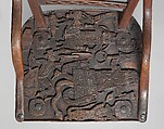 Chair, Wood, metal tacks, glass, Edo peoples