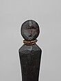 Hos (weather charm), Attributed to Yap Island artist, Wood, stingray spines, fiber, lime, Caroline Islands