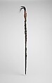 Tunggal panaluan (ritual staff), Toba Batak artist(s), Wood, cotton, horse hair, metal, feathers, Toba Batak people