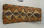 Painting from a Ceremonial House Ceiling, Masau, Abgwala Kalaba, Sago palm petiole, paint, Kwoma, Abgwala Kalaba clan