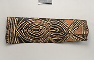 Painting from a Ceremonial House Ceiling, Naualinggai, Kalaba, Sago palm spathe, paint, Kwoma