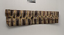 Painting from a Ceremonial House Ceiling, Kulumb, Simberaga Wanyi, Sago palm spathe, paint, Kwoma, Wanyi clan