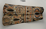 Painting from a Ceremonial House Ceiling, Kwanggi, Kalaba, Sago palm spathe, paint, Kwoma, Kalaba clan