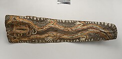 Painting from a Ceremonial House Ceiling, Kulumb, Simberaga Wanyi, Sago palm spathe, paint, Kwoma, Wanyi clan
