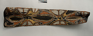 Painting from a Ceremonial House Ceiling, Kwanggi, Kalaba, Sago palm spathe, paint, Kwoma, Kalaba clan