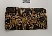 Painting from a Ceremonial House Ceiling, Fetumbok, Wanyi, Sago palm spathe, paint, Kwoma, Wanyi clan