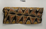 Painting from a Ceremonial House Ceiling, Fetumbok, Wanyi, Sago palm spathe, paint, Kwoma, Wanyi clan