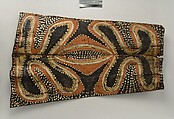 Painting from a Ceremonial House Ceiling, Kulumb, Simberaga Wanyi, Sago palm spathe, paint, Kwoma, Wanyi clan