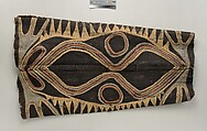 Painting from a Ceremonial House Ceiling, Artists of Mariwai Village  Papua New Guinea, Sago palm spathe, paint, Kwoma