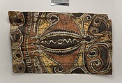 Painting from a Ceremonial House Ceiling, Kwanggi, Kalaba , attributed, Sago palm spathe, paint, Kwoma, Kalaba clan