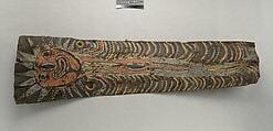 Painting from a Ceremonial House Ceiling, Artists of Mariwai Village  Papua New Guinea, Sago palm spathe, paint, Kwoma people