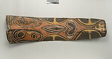 Painting from a Ceremonial House Ceiling, Artists of Mariwai Village Papua New Guinea, Sago palm spathe, paint, Kwoma