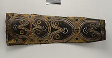 Painting from a Ceremonial House Ceiling, Mburrnggei, Amachi-Kalaba, Sago palm spathe, paint, Kwoma, Amachi-Kalaba clan