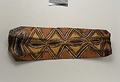 Painting from a Ceremonial House Ceiling, Abwiyeti, Wanyi, Sago palm spathe, paint, Kwoma