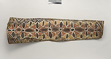 Painting from a Ceremonial House Ceiling, Abwiyeti, Wanyi, Sago palm spathe, paint, Kwoma