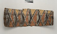 Painting from a Ceremonial House Ceiling, Abwiyeti, Wanyi, Sago palm spathe, paint, Kwoma