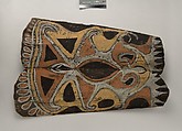 Painting from a Ceremonial House Ceiling, Kwanggi, Kalaba, Sago palm spathe, paint, Kwoma, Kalaba clan