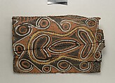 Painting from a Ceremonial House Ceiling, Abwiyeti, Wanyi, Sago palm spathe, paint, Kwoma