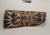 Painting from a Ceremonial House Ceiling, Abwiyeti, Wanyi, Sago palm spathe, paint, Kwoma