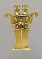 Masked Figure Pendant, Gold (cast alloy), Tolima (?)