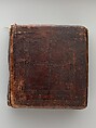 Arganonä Maryam (The Organ of Mary) prayer book, Attributed to Baselyos (The Ground Hornbill Master) (active late 17th century, Lasta region, Ethiopian), Parchment, pigment ink, wood, leather, fiber