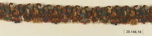 Border Fragment, Camelid hair, Nasca