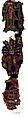 Embroidered Border Fragment, Camelid hair, cotton, Nasca